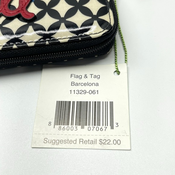 Vera Bradley Frill Zip Around Vinyl 4‎ Color Pens & Dividers Pen Holder Wallet - Picture 10 of 11